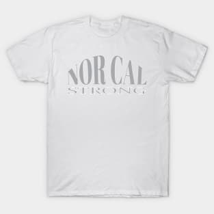 NORCAL STRONG DESIGN #2 GREY-WHITE BORDER T-Shirt